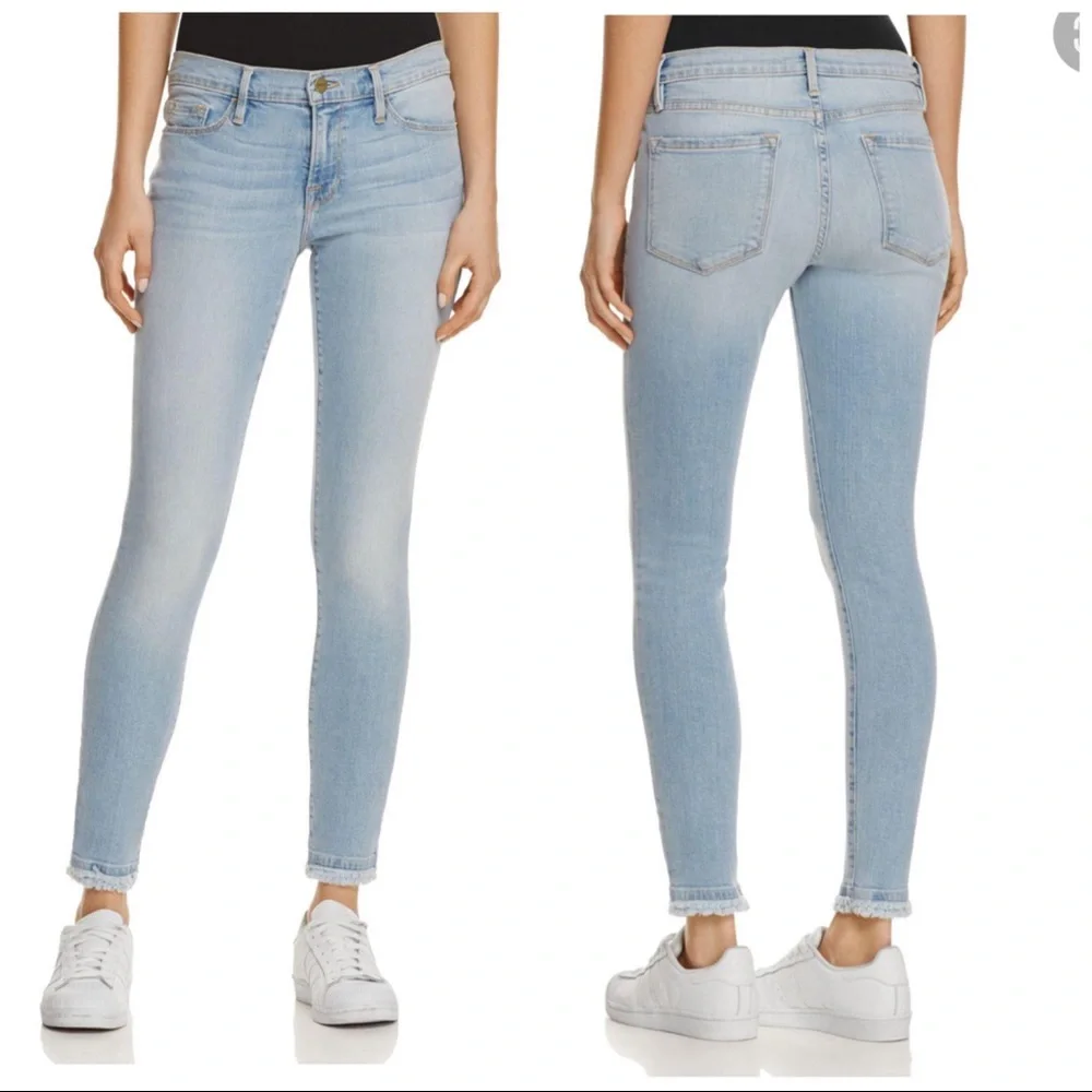 Frame Le Skinny De Jeanne Crop - Picture 1 of 10